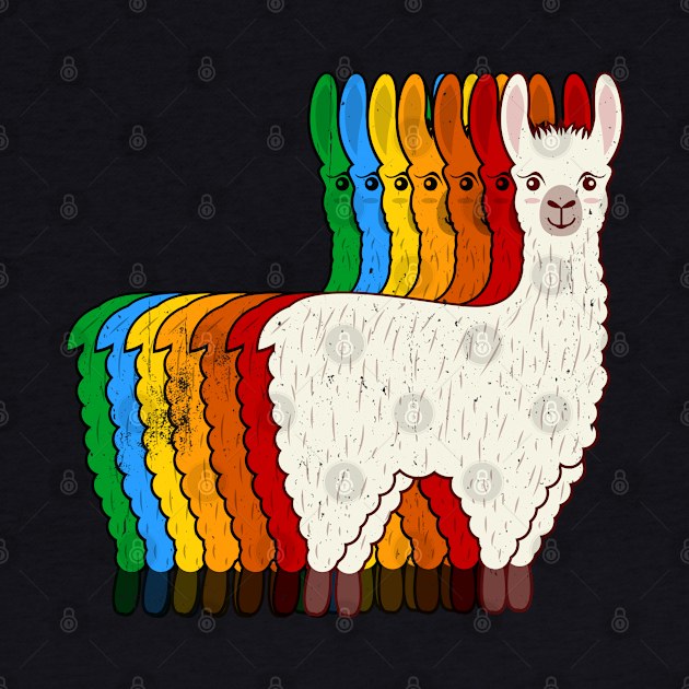 Retro Alpaca by Moulezitouna